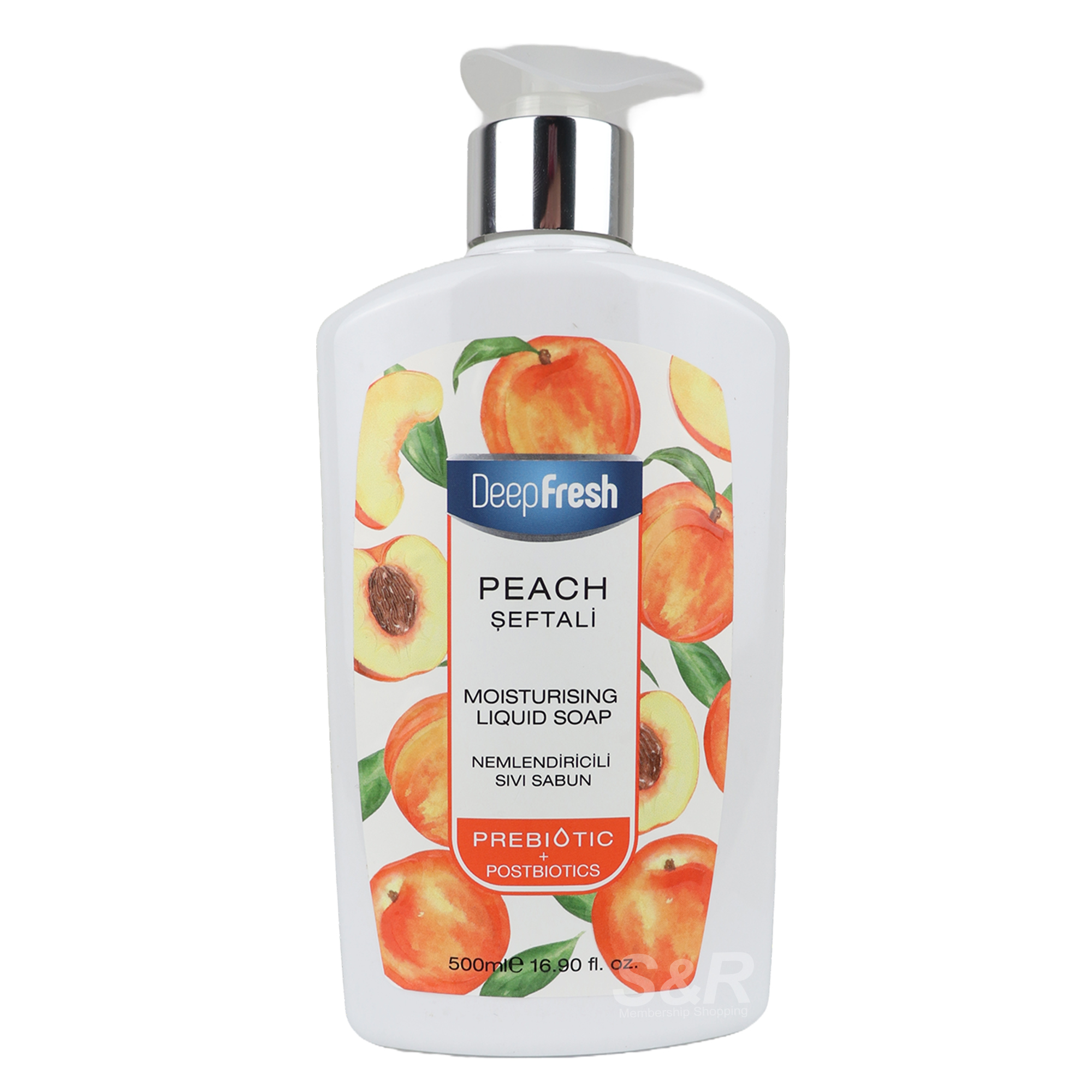 Deep Fresh Moisturising Liquid Hand Soap Peach 500mL